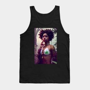 Abstract Rastafari Princess Tank Top